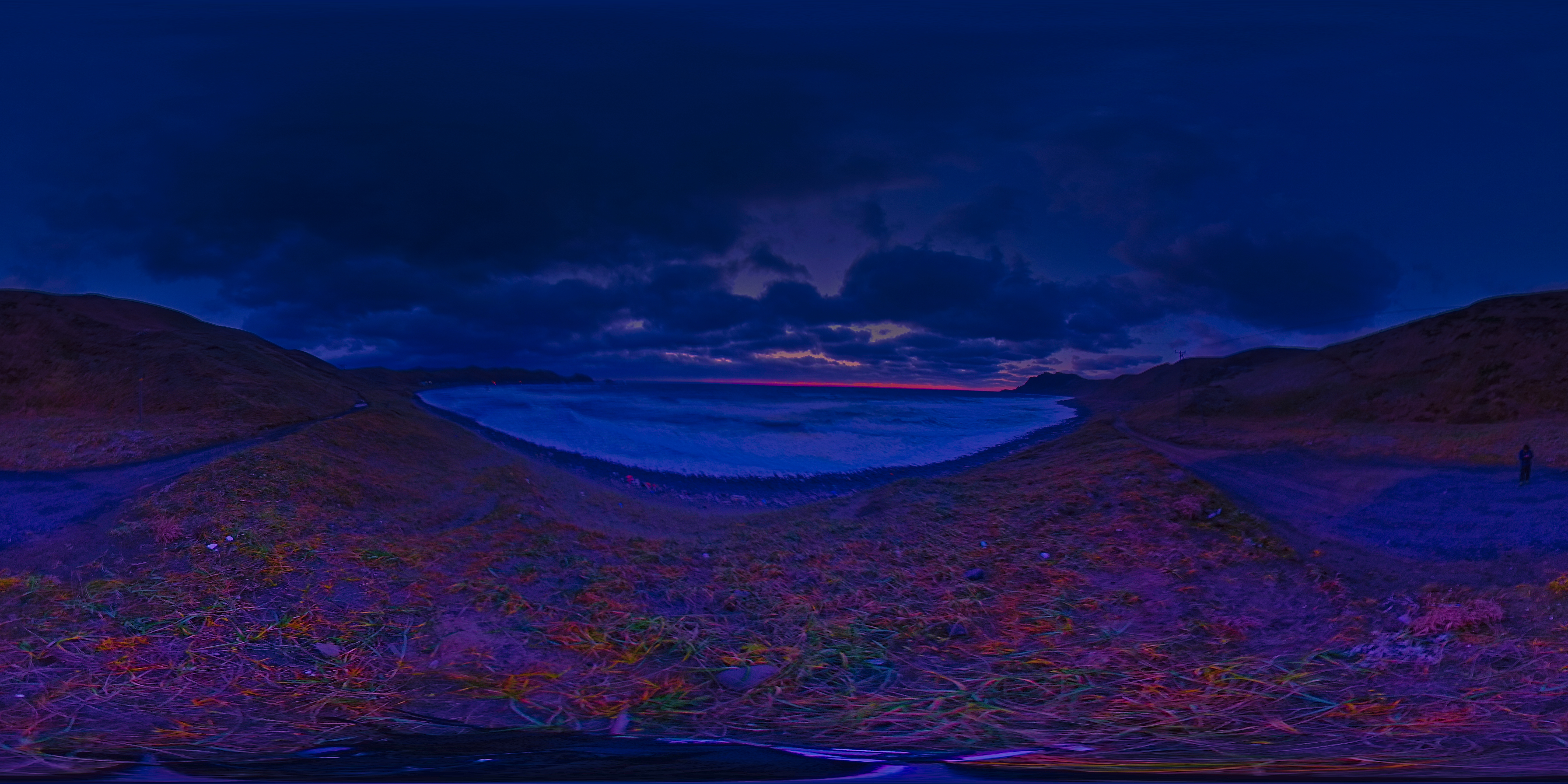 礼文島の夕暮れ